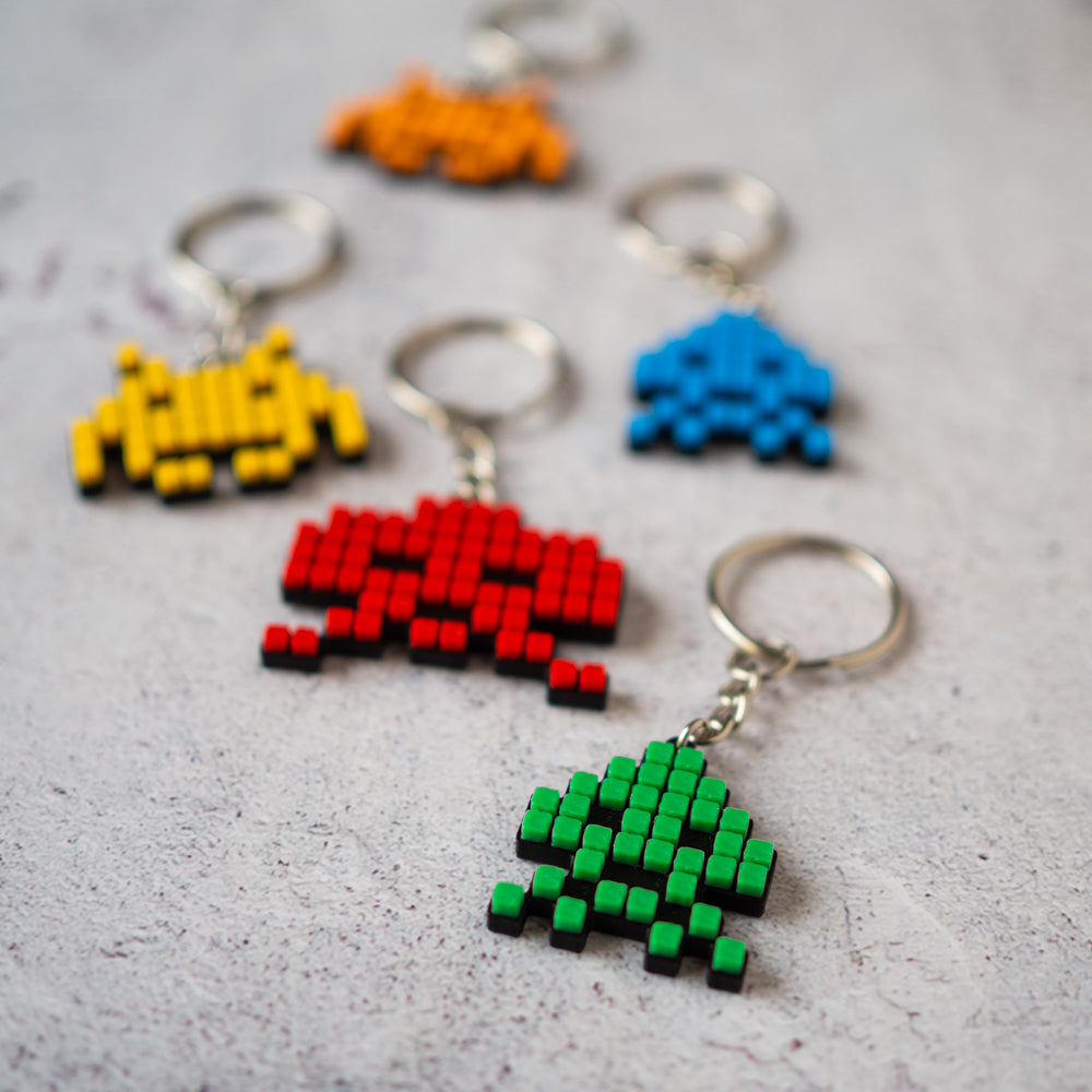 Pack llaveros Space Invaders