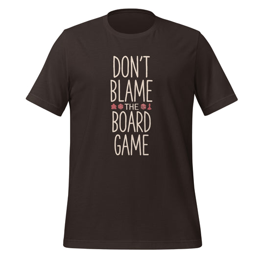 Don't blame the board game